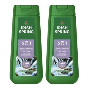 (2) Irish Spring Men's 5 in 1 Body Wash, 20 oz